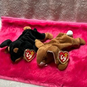 Vintage Beanie Babies Doby 1996 and Ears 1995